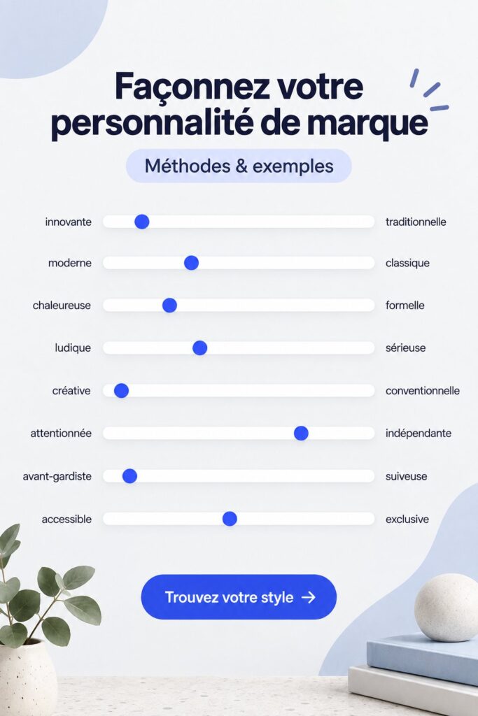 Femme en train de dessiner le logo d'une marque, symbolisant la création d'une personnalité de marque.