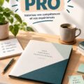 Femme professionnelle créant un dossier pro sur Genially, avec un ordinateur portable ouvert.