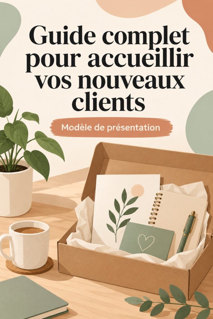 Illustration d'une présentation de processus d'accueil client efficace