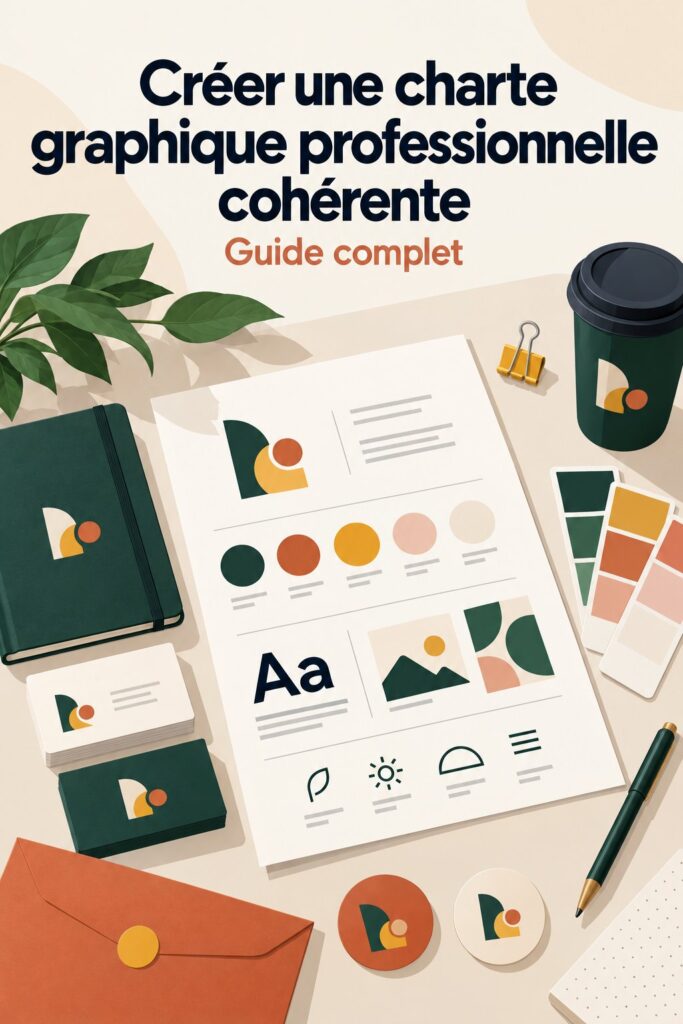 Un aperçu d'un manuel de marque professionnel avec une mise en page stylée et des éléments visuels cohérents.