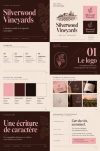 Un vignoble en pleine saison de vendanges, symbolisant une marque de vin authentique et engageante.
