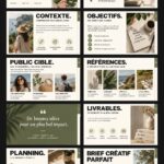 Modèle InDesign créatif utilisé pour une campagne marketing