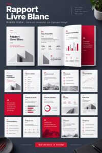 Modèle de livre blanc avec design professionnel adapté aux présentations
