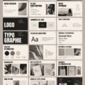 Exemple de modèle d'identité de marque pour un portfolio en ligne.