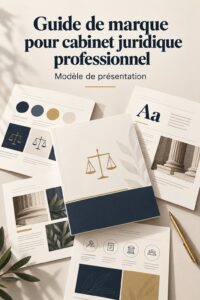 Modèle de présentation moderne pour avocats avec un design professionnel.