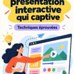 Capture d'écran d'une présentation interactive captivante avec graphiques et interaction