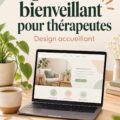 Capture d'écran d'un site web chaleureux pour thérapeutes sur Squarespace