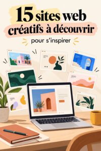 Capture d'écran d'un site créatif réalisé sur Squarespace, illustrant un design moderne et inspirant.