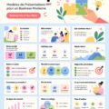 Modèles de présentation modernes pour startups avec des visuels attractifs