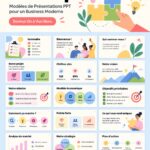 Modèles de présentation modernes pour startups avec des visuels attractifs