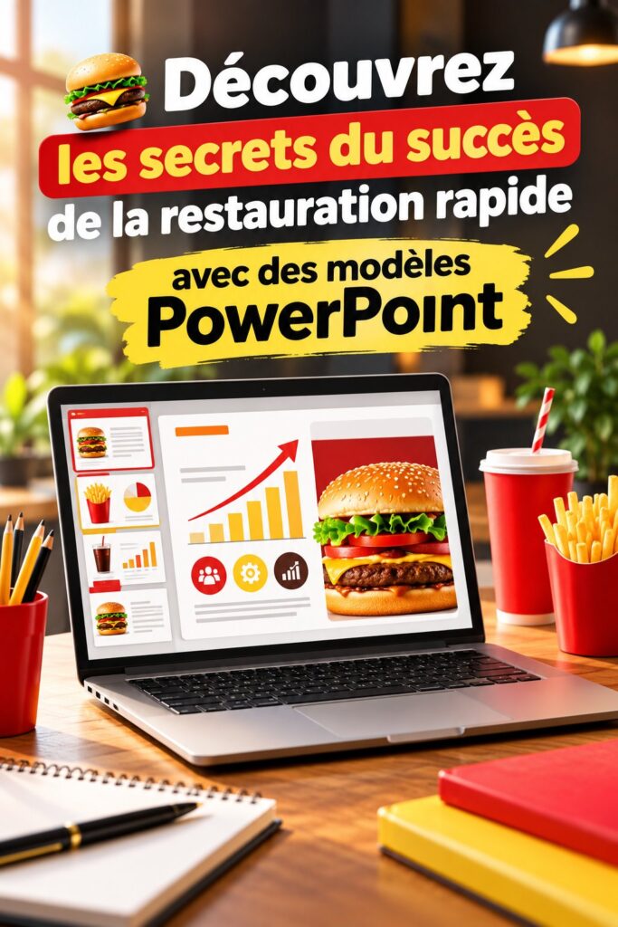 Modèle PowerPoint inspiré du succès de McDonald's, couleur vive et design engageant.