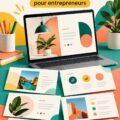 Template de présentation créatif avec des éléments modernes et professionnels