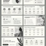 Exemple de template d'infographie pour réseaux sociaux avec des designs attrayants.