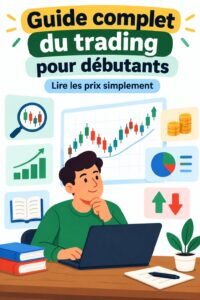Femme débutante en trading analysant un graphique avec une approche price action.