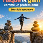 Femme réfléchissant à ses investissements avec un équilibre entre risque et récompense