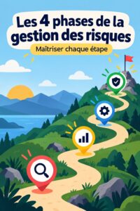 Infographie sur les étapes de la gestion des risques dans les investissements