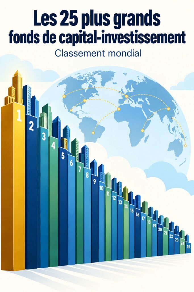 Infographie des 25 plus grands fonds de capital-investissement
