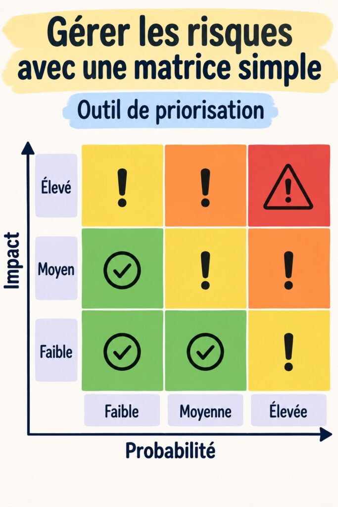 Femme consultant un graphique de gestion des risques financiers.