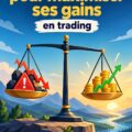 Femme analysant des graphiques de trading sur un ordinateur
