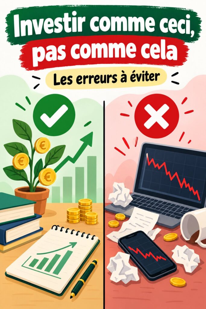 Femme analysant des graphiques d'investissement avec un ordinateur portable.