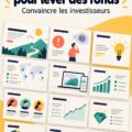 Modèle de présentation visuel pour investisseurs avec graphiques et textes clairs.