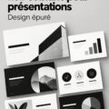 Modèle de présentation Canva minimaliste noir et blanc