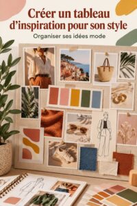 Mood board créatif illustrant des idées de style