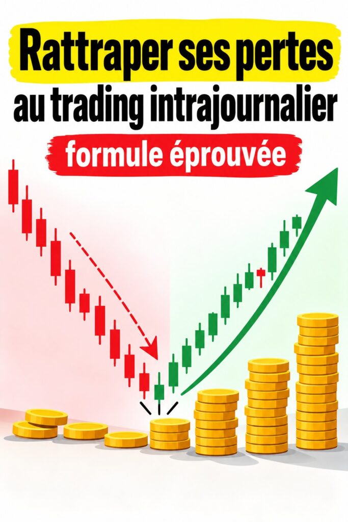 Une femme consultant un graphique de trading, cherchant à rattraper ses pertes en day trading.