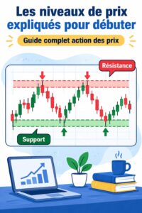 Graphique montrant des niveaux de support et de résistance en bourse.