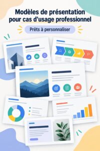 Un exemple de template de business case sur ordinateur.