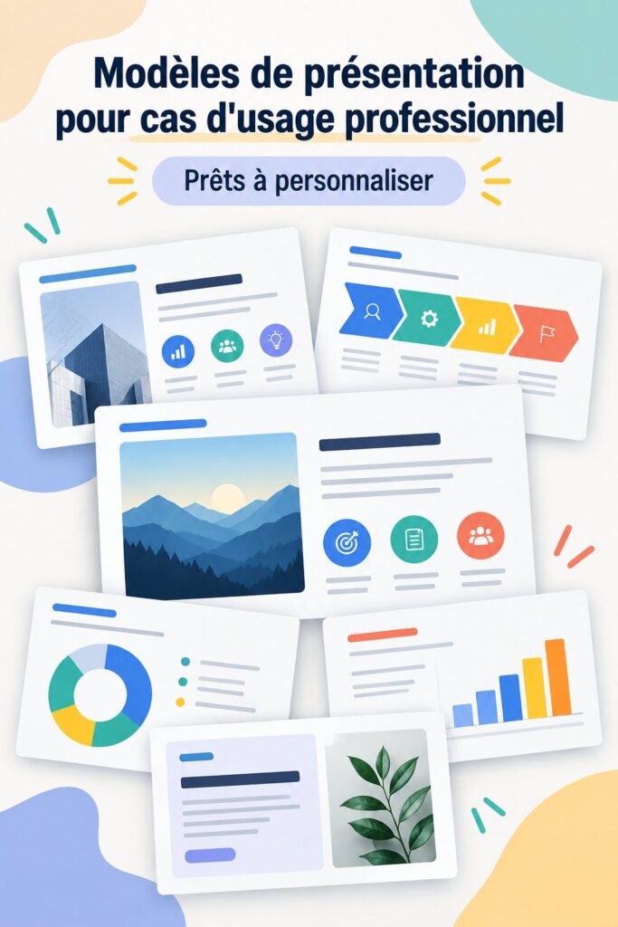 Un exemple de template de business case sur ordinateur.