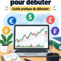 Femme examinant des graphiques de trading sur Forex avec une tablette.