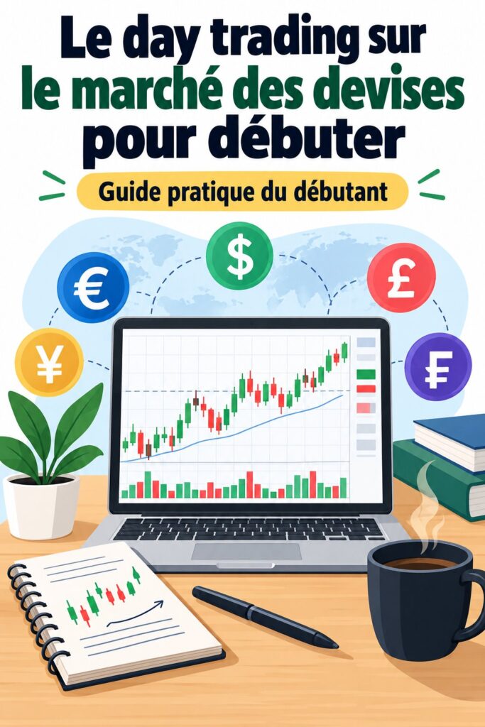 Femme examinant des graphiques de trading sur Forex avec une tablette.